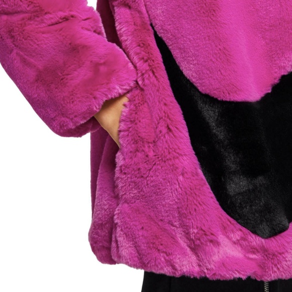Nike Faux Fur Jacket in Cactus Flower - Picture 5 of 9